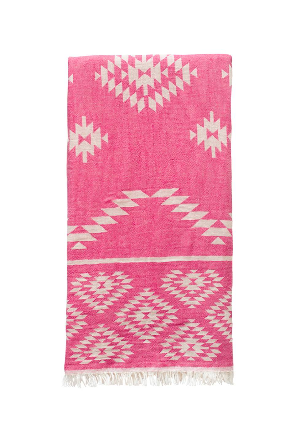 Kelim Dark Pink Turkish Towel