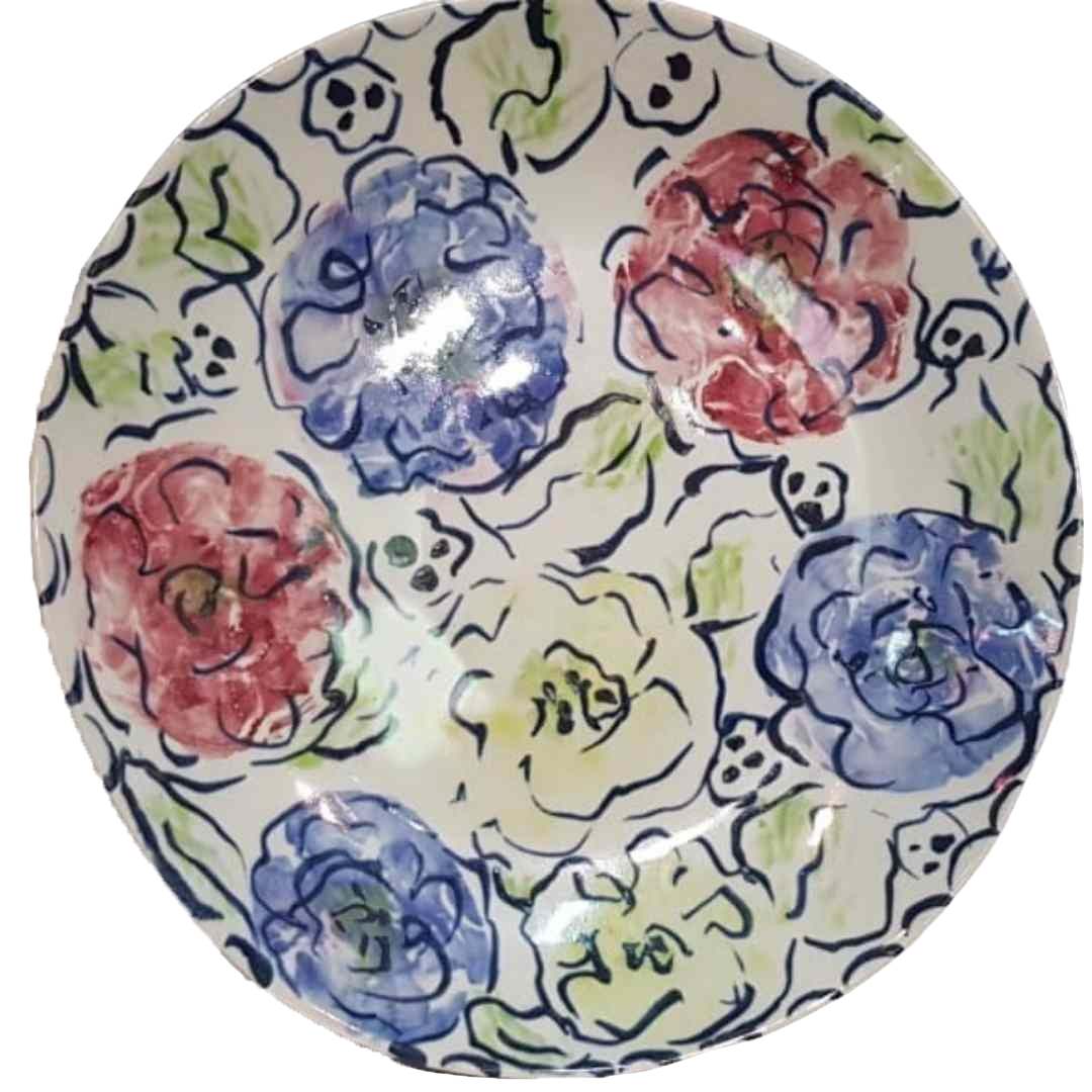 Esra Bosch - Large Round Bowl (Flowers)