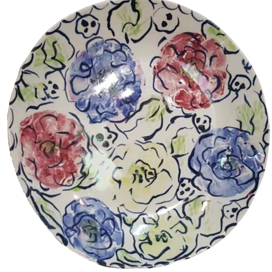 Esra Bosch - Large Round Bowl (Flowers)