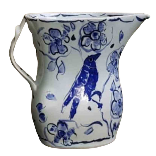 Esra Bosch -Small Ceramic Jug (Blue Bird)