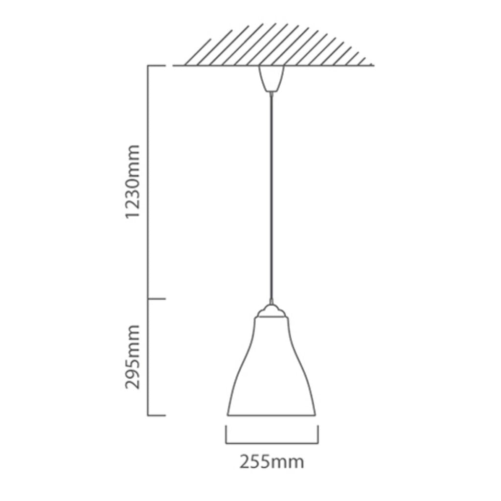 Eurolux Ceiling Light Fixtures Eurolux - Aluminium Pendant 255mm - Lighting, Lights - P3AL