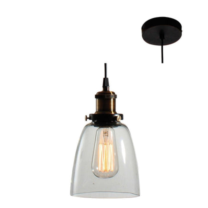 Eurolux Ceiling Light Fixtures Eurolux - Farmhouse Pendant 140mm Clear Glass - Lighting, Lights - P489