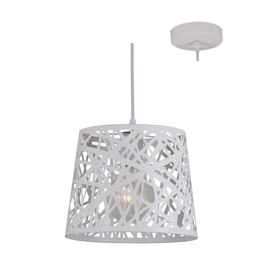 Eurolux Ceiling Light Fixtures Eurolux - Fuji Pendant 250mm White - Lighting, Lights - P938W