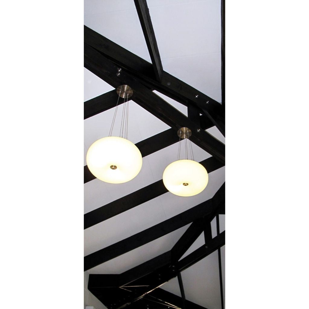 Eurolux Ceiling Light Fixtures Eurolux - Optica Pendant 450mm Satin Chrome - Lighting, Lights - P236