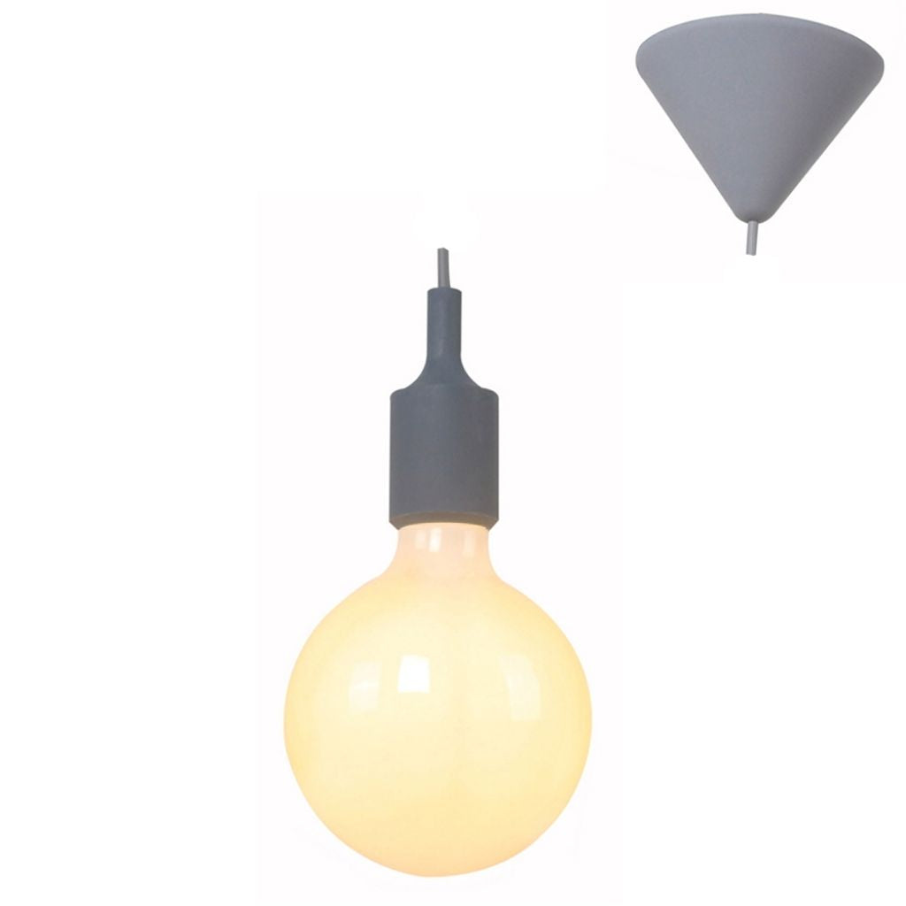 Eurolux Ceiling Light Fixtures Eurolux - Silicone Pendant Grey - Lighting, Lights - P470GY