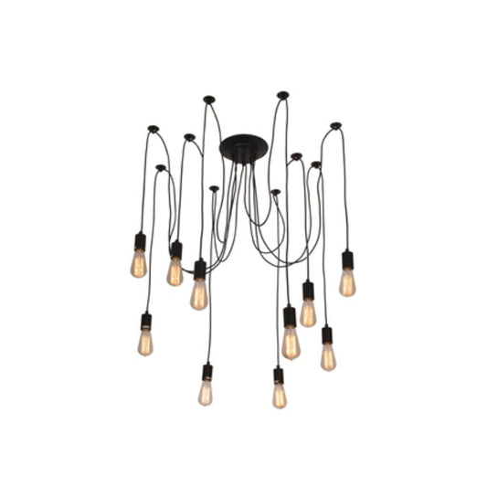 Eurolux Ceiling Light Fixtures Eurolux - Spider 10LT Pendant Black - Lighting, Lights - P586