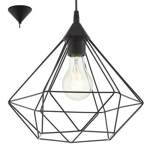 Eurolux - Tarbes Pendant 325mm Black