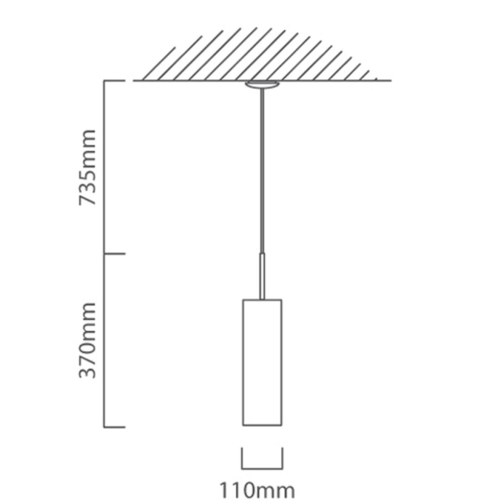 Eurolux Ceiling Light Fixtures Eurolux - Troy3 1LT Pendant 110mm Satin Chrome - Lighting, Lights - P239