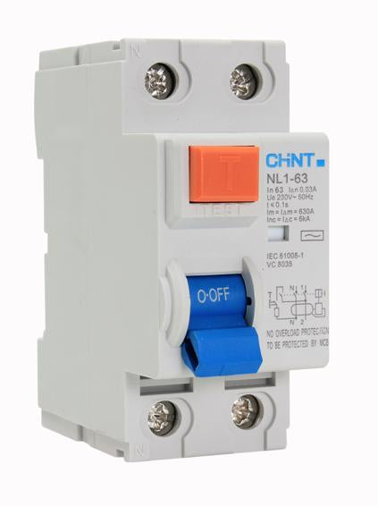 Eurolux - 2 Pole 63Amp 6kA 30mA Earth Leakage single phase
