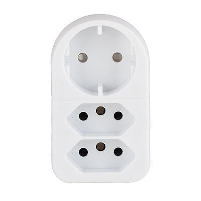 Eurolux - 3 Way Adaptor 1xSCH 2x16A ZA