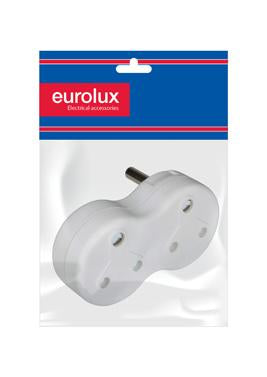 Eurolux - Adaptor 2 x 16A Plug in H/C and Bag PP