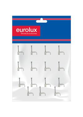 Eurolux - Cable Clips Flat 10.5mm Qty.100 Loose