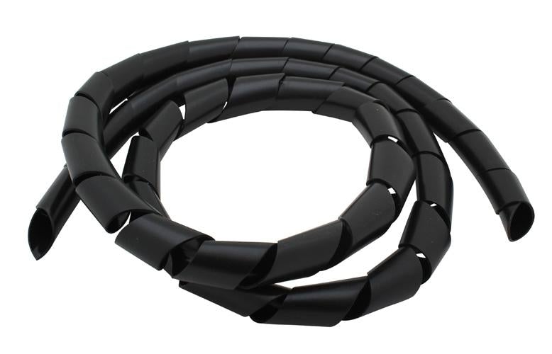 Eurolux - Cable Organiser 1.5M x 20mm Black