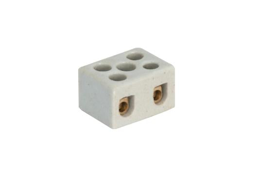 Eurolux - Connector Block 5Amp 2Way Porcelain