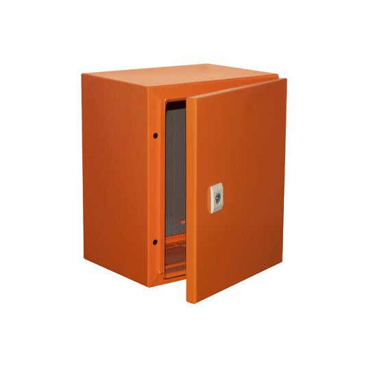 Eurolux - Enclosure M/Steel 300x250x200mm IP65 Orange