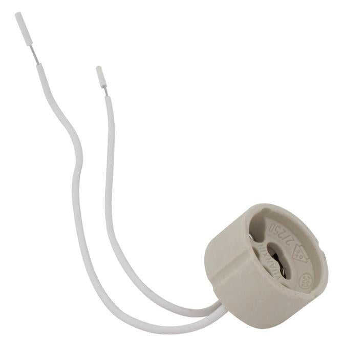 Eurolux - GU10 Lamp Holder 150mm Teflon Cable