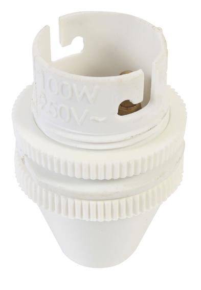 Eurolux - Lamp Holder White 10m SELL IN BOX OF 12