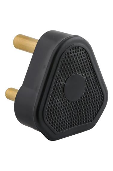 Eurolux - PLUG TOP 16A 3 PIN RUBBER HOLLOW PIN