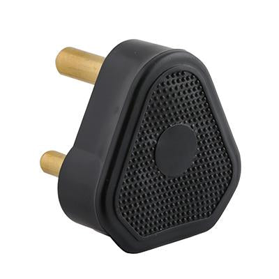 Eurolux - PLUG TOP 16A 3 PIN RUBBER HOLLOW PIN