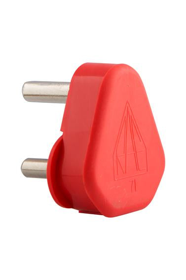 Eurolux - PLUG TOP 16A DEDICATED Red SOLID PIN