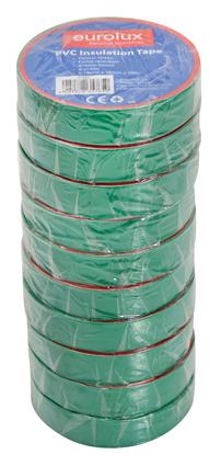 Eurolux - PVC Insulation Tape 20m Green  (0.19mm x 18mm) 