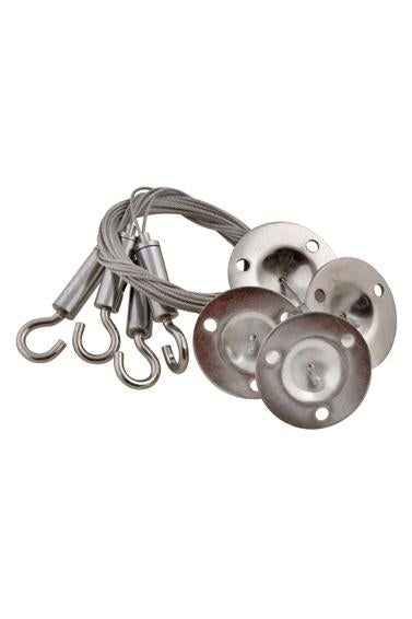 Eurolux - Steel 4Pcs 1.2M Hook And Plate Suspension
