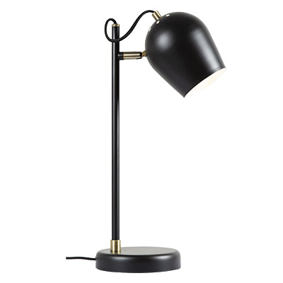 Eurolux - Table Lamp Matt Black + Antique Brass - Lighting, Lights- T608B