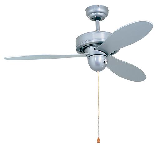 Eurolux - Airplane Ceiling Fan 3 Blades Silver