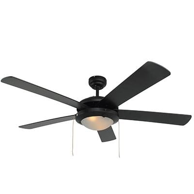 Eurolux - Comet Ceiling Fan 5 Blades Black