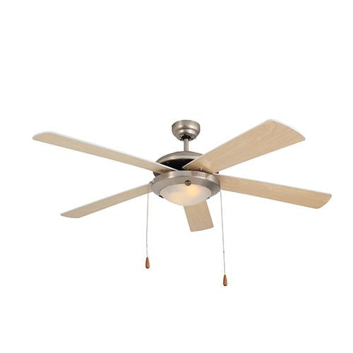 Eurolux - Comet Ceiling Fan 5 Blades SC/Natural