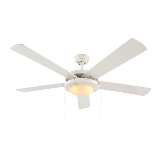 Eurolux - Comet Ceiling Fan 5 Blades White