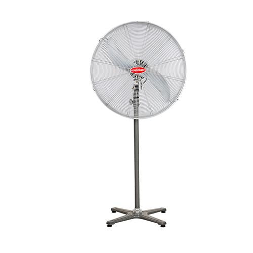 Eurolux - Hurricane Standing Fan 2 Blades Silver