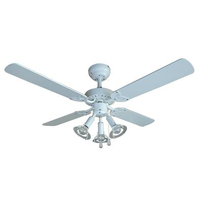 Eurolux - Premier Ceiling Fan 4 Blades White