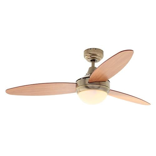 Eurolux - Swirl Ceiling Fan 3 Blades AB/Cherry Wood