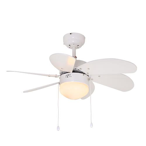 Eurolux - Turbo Swirl Ceiling Fan 6 Blades White