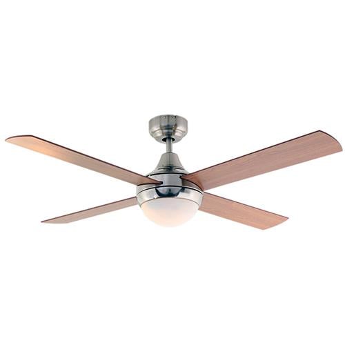 Eurolux - Twister Ceiling Fan 4 Blades SC/Natural Wood