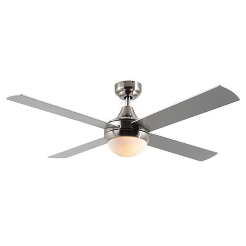 Eurolux - Twister Ceiling Fan 4 Blades Silver