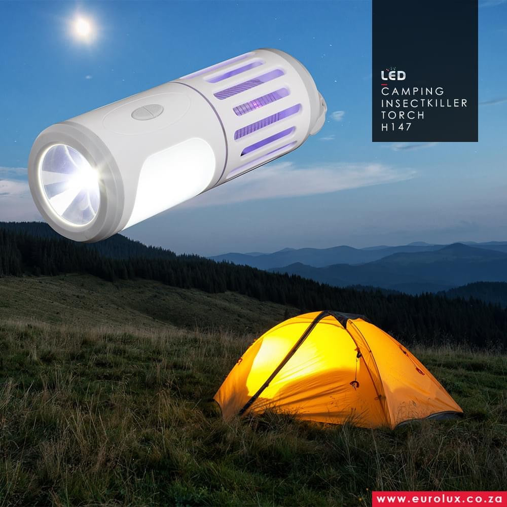 x - LED Camping Insect Killer Torch White - Lighting, Lights - H147