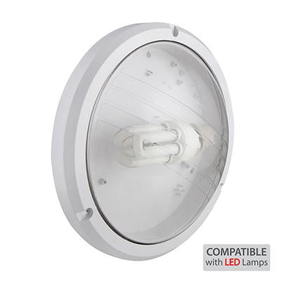 Eurolux - ABS Round Bulkhead Light 270mm White