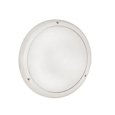 Eurolux - Bulkhead Light Led ABS with Acrylic Lens White