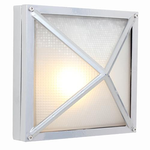 Eurolux - Crossbar Small Bulkhead Light 215mm Silver 1x60w