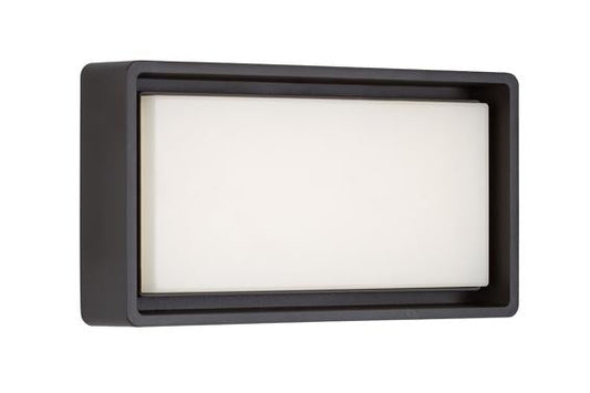 Eurolux - Frame Rectangular Bulkhead Light 320mm Graphite