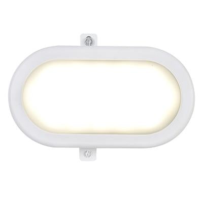 Eurolux - LED Oval Bulkhead Light 172mm White 1x6w