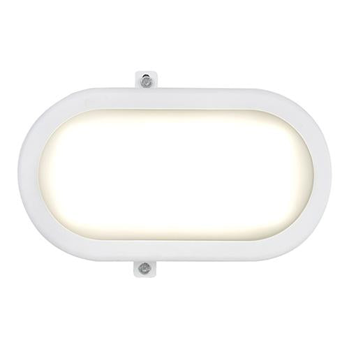 Eurolux - LED Oval Bulkhead Light 220mm White 1x12w