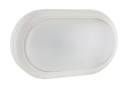 Eurolux - LED Oval Bulkhead Light 221mm White 1x15w