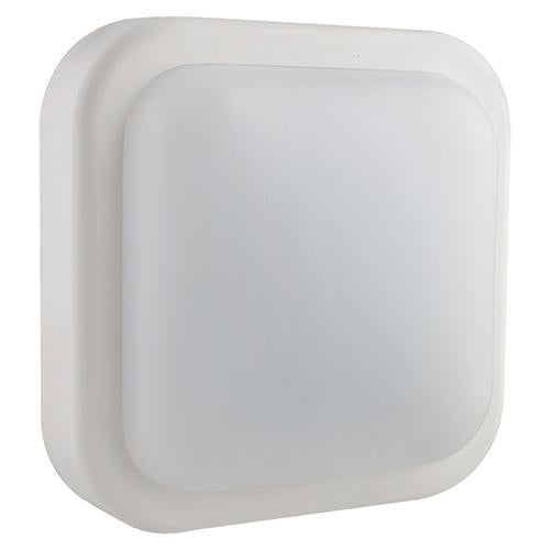 Eurolux - LED Square Bulkhead Light 195mm White 1x14w