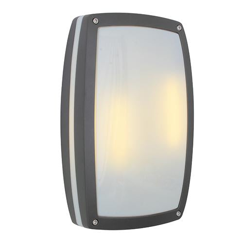 Eurolux - Link Bulkhead Light 200mm Graphite 2x18w