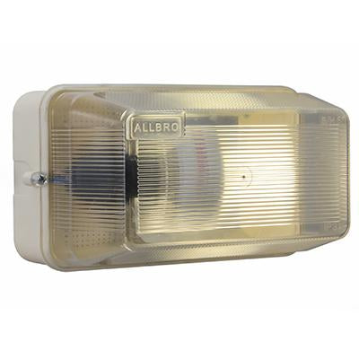 Eurolux - Rectangular Plastic Bulkhead Light 195mm White 1x60w