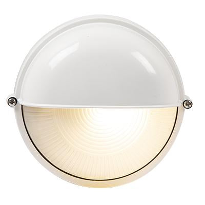 Eurolux - Round Small Eyelid Bulkhead Light 180mm White 1x60w