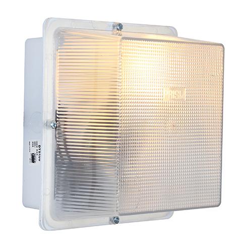 Eurolux - Square Plastic Bulkhead Light 190mm White 1x100w